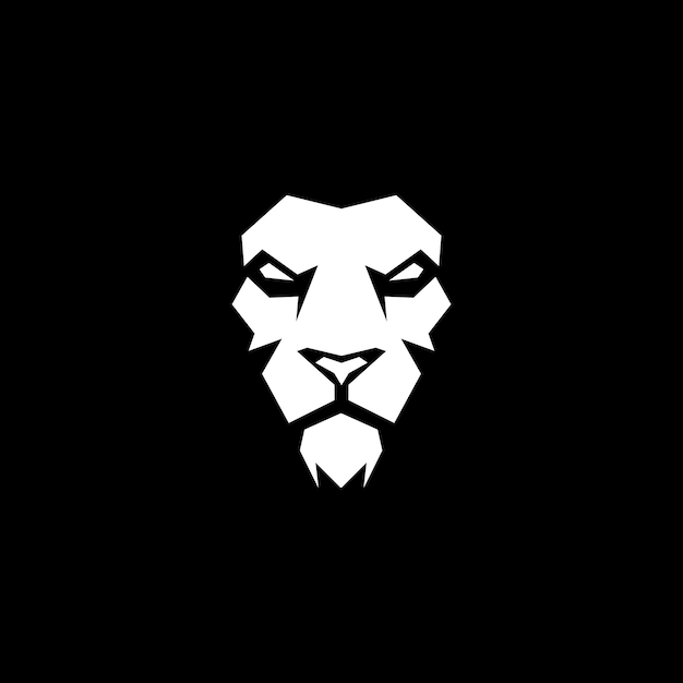 Lion Head or face logo vector design illustration