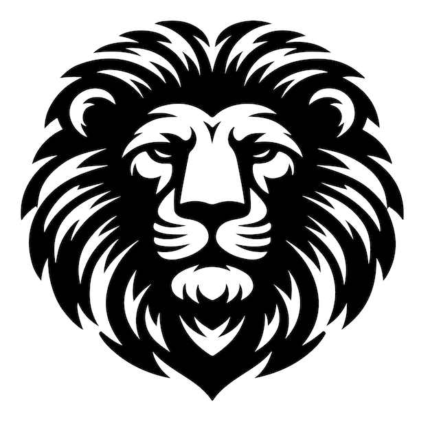 Lion Head Icon Art Design Vector