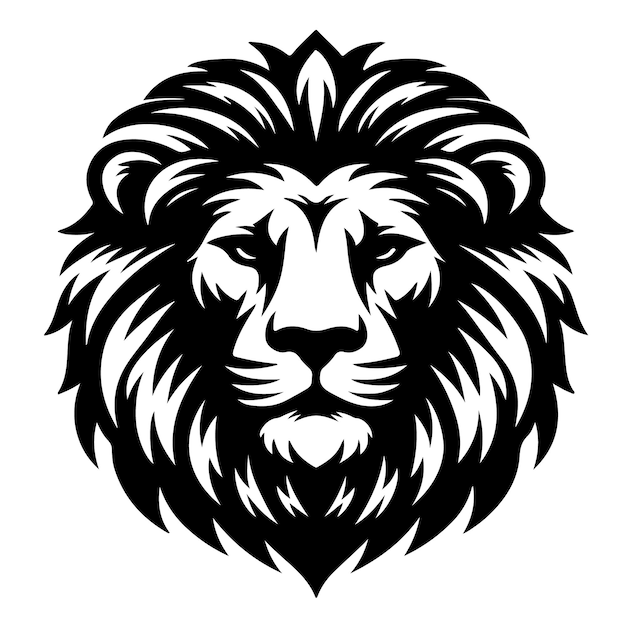 Lion Head Icon Art Design Vector