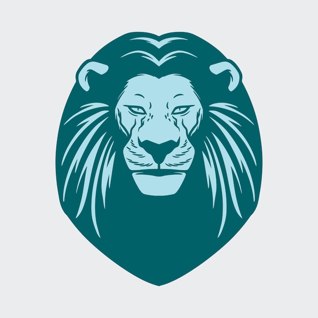 Lion Head Illustration Vector