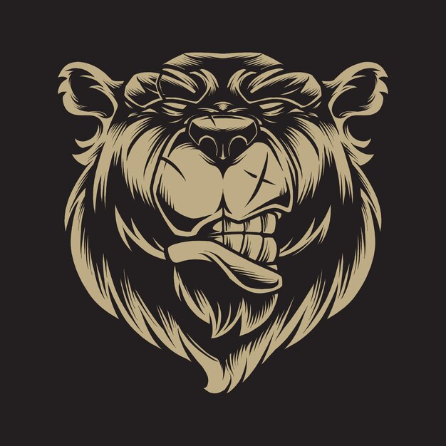 Lion Head Illustration