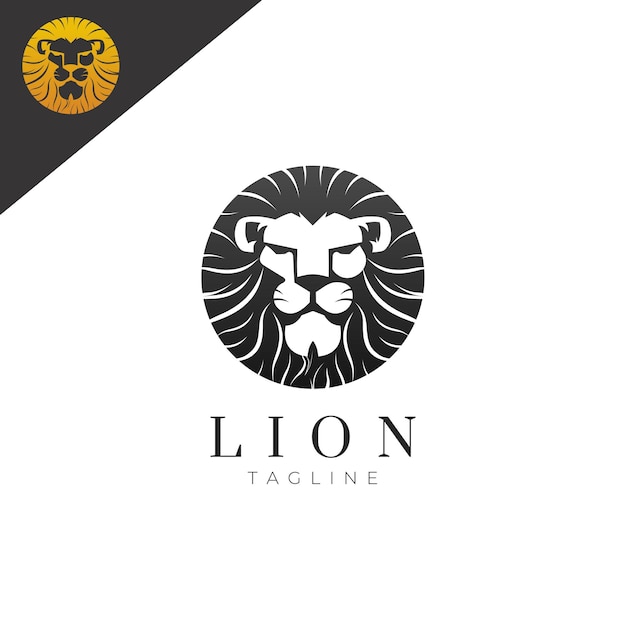 Lion head logo design