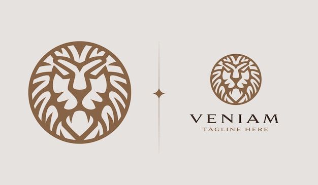 Lion Head Logo Template Universal creative premium symbol Vector sign icon logo template Vector illustration