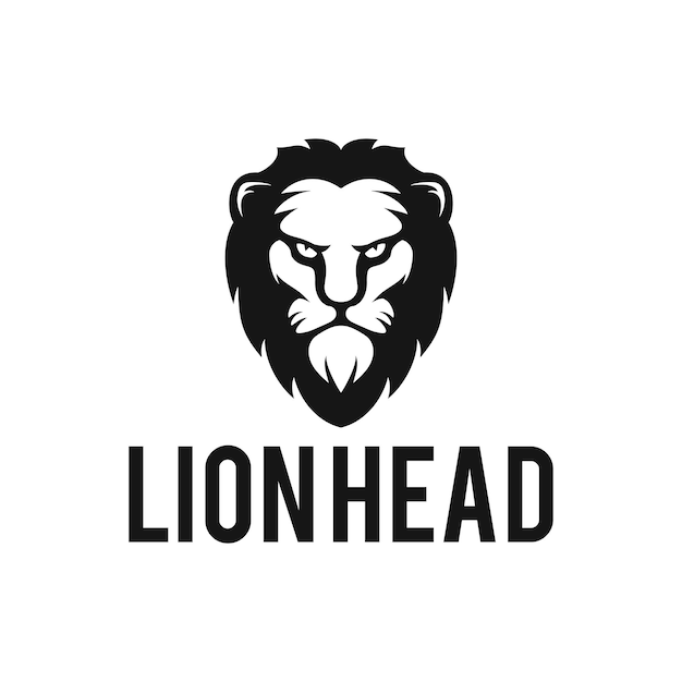 lion head logo vector