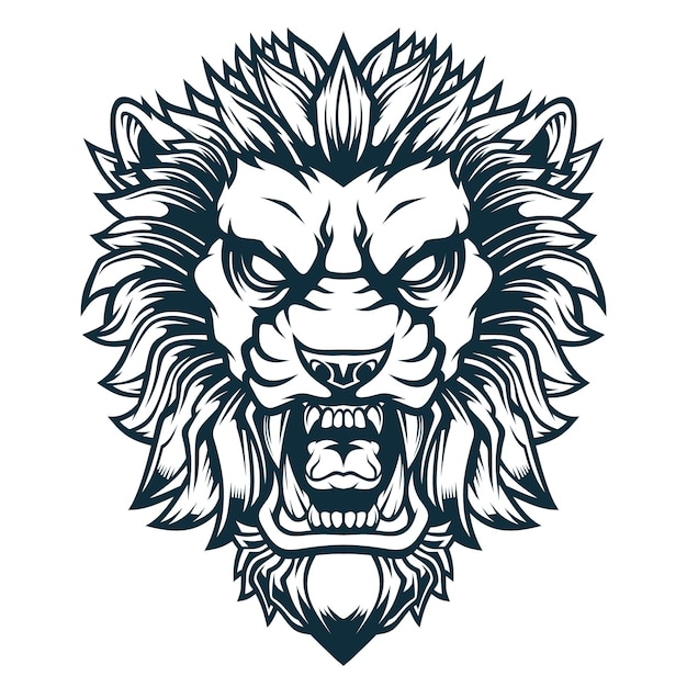 Lion Head Mascot