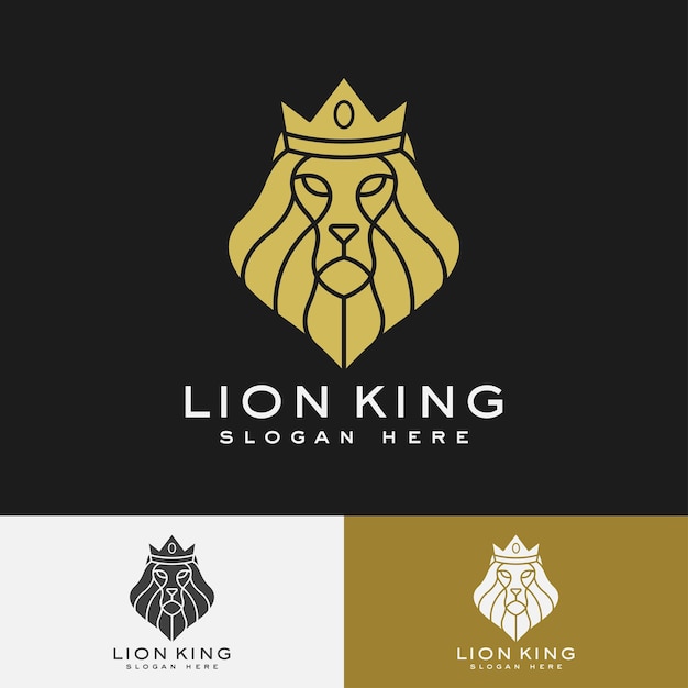 Lion Head Modern logo Template