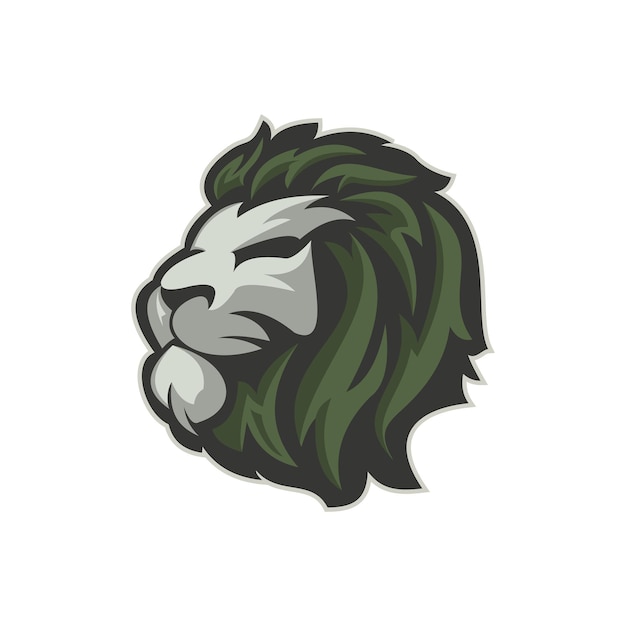 Lion head modern logo