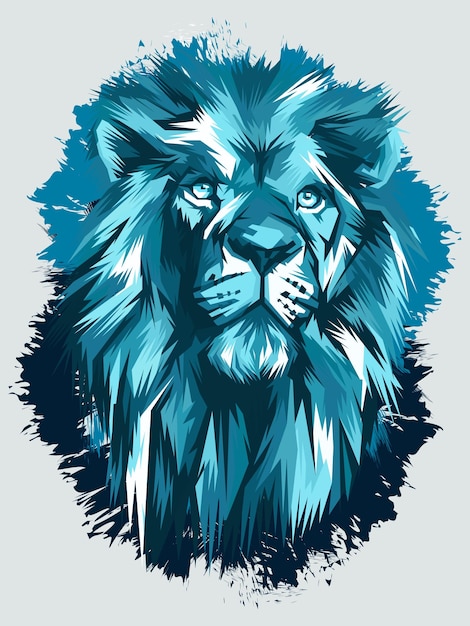 A Lion head vector illustration