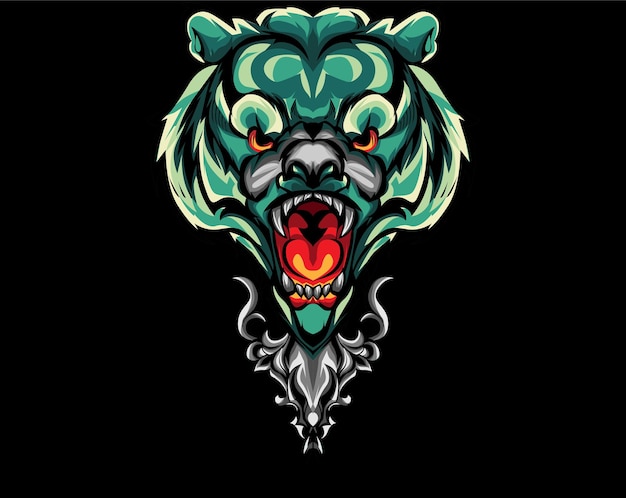 Lion head vector illustration