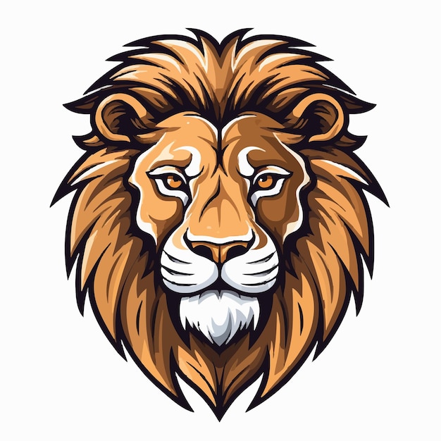 lion head vector