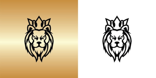 Lion king logo design