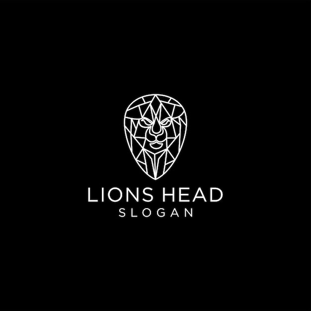 Vector lion logo design icon template