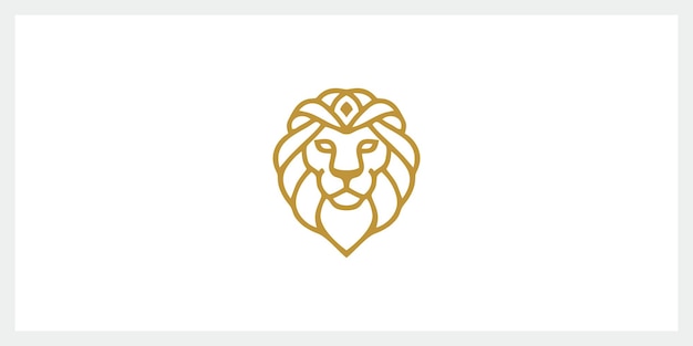 Lion logo design inspiration vector icons Premium Vector