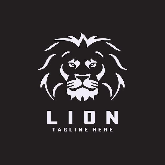 Lion logo design template