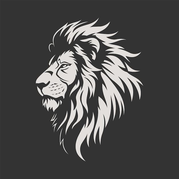 Lion logo design vector template