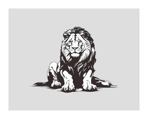 Lion logo design vector