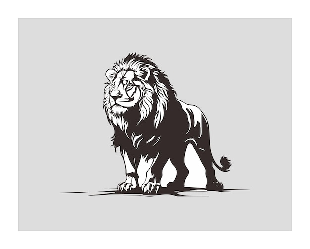 Lion logo design vector