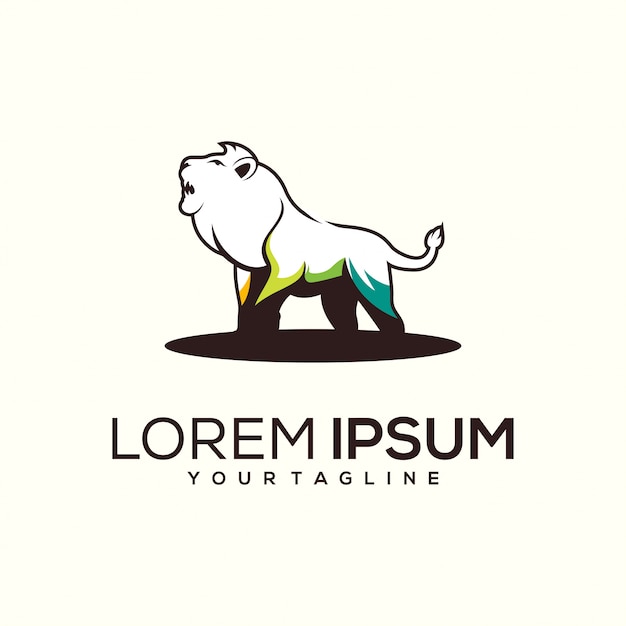 Lion logo design 