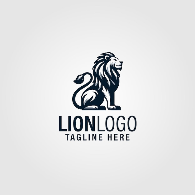 Vector lion logo design