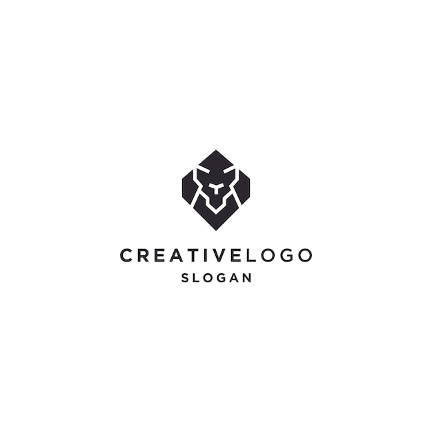 Lion logo icon design template vector illustration