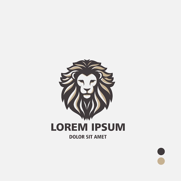 Lion logo template