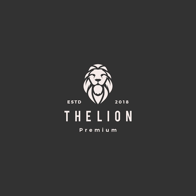 Lion logo vector icon illustration