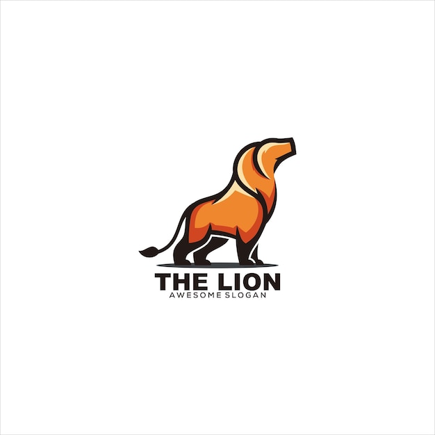 lion logo vector mascot