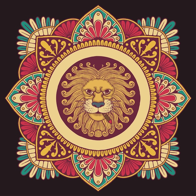 Lion mandala