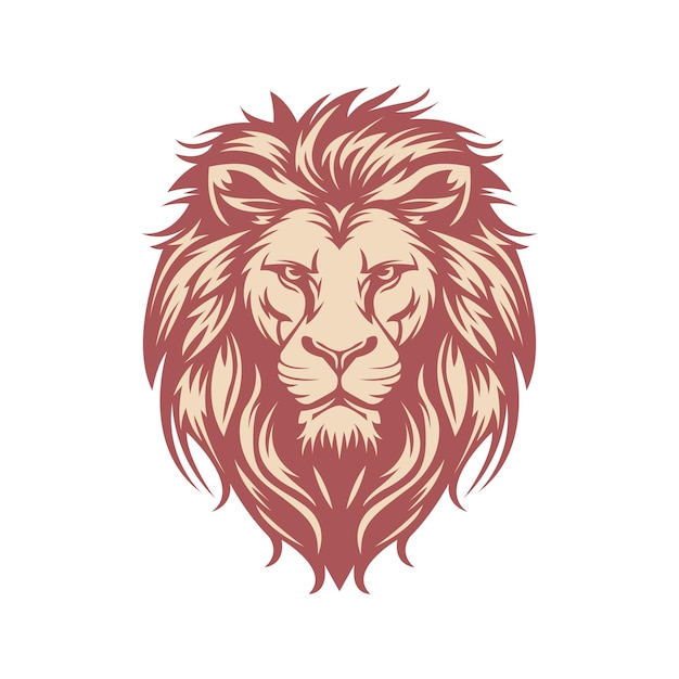 Lion Mascot Logo Concept Vector Illustration Cartoon Suitable For Logo Wallpaper Banner Background Card Book Illustration TShirt Design Sticker Cover etc