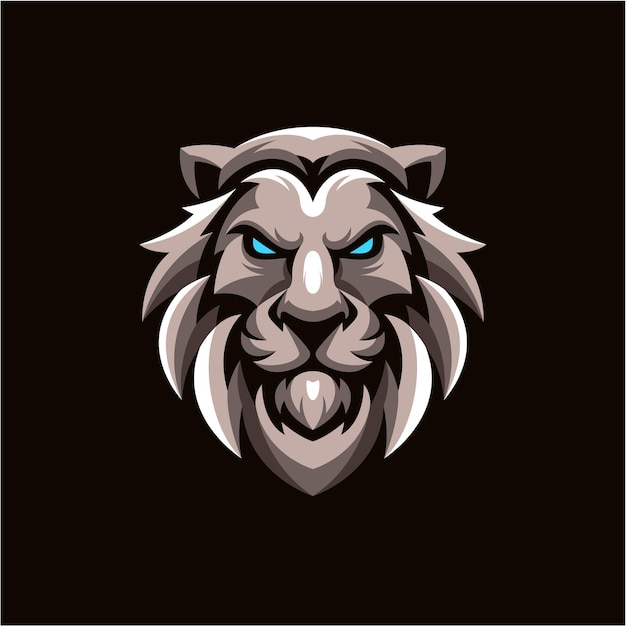 Lion mascot logo design