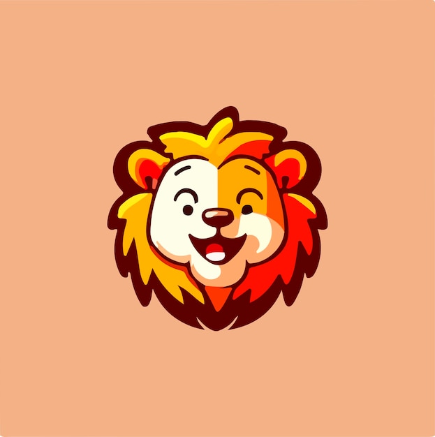 lion mascot sitting wearing hetset and smiling