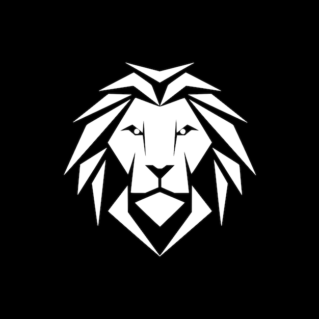 Lion Minimalist and Flat Logo Vector illustration