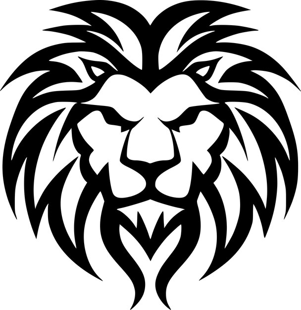 Lion Minimalist and Flat Logo Vector illustration