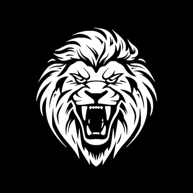 Lion Minimalist and Simple Silhouette Vector illustration