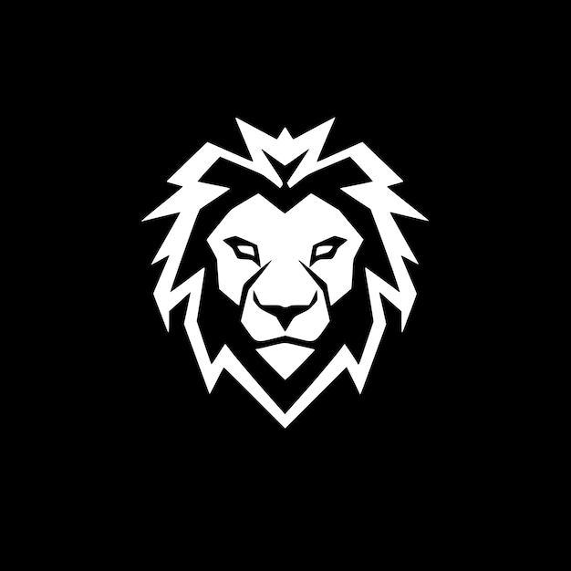 Lion Minimalist and Simple Silhouette Vector illustration