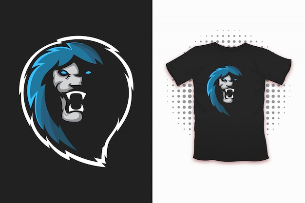 Lion print for t-shirt