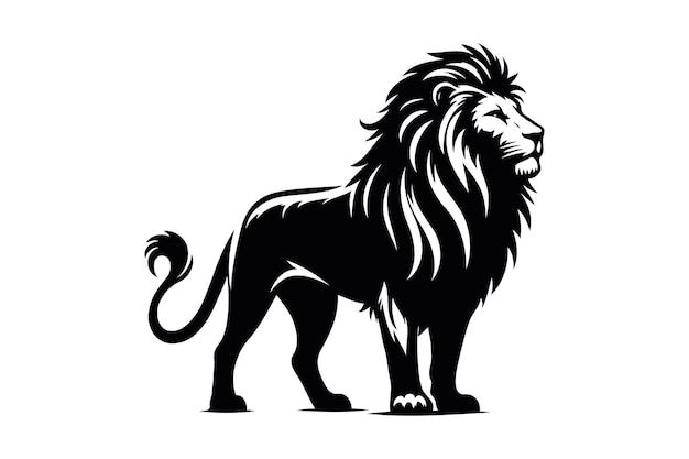 Lion silhouette illustration