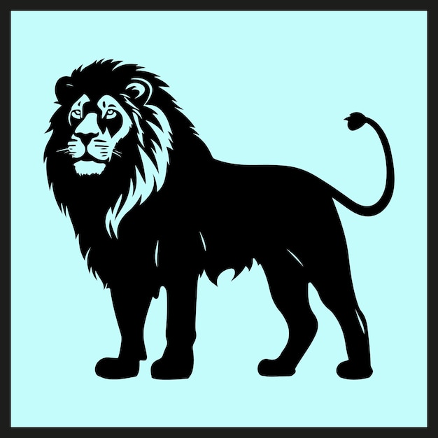 Lion Silhouette Vector Illustration Image Icon