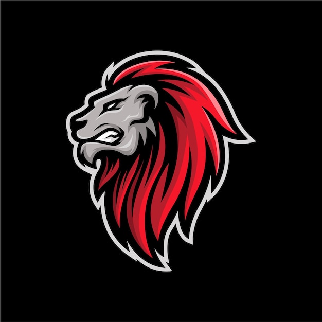 Lion sports logo mascot template