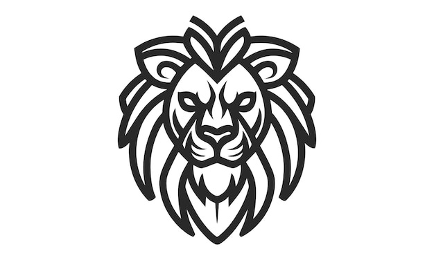 lion vector icon graphic logo design