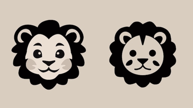 Lion Vector Lion Face Cute Lion Lion Sticker Lion Logo