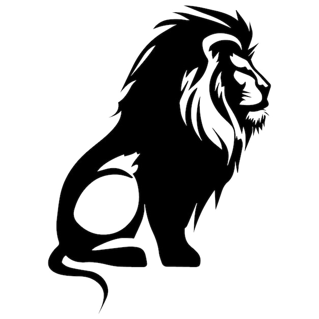 lion vector silhouette