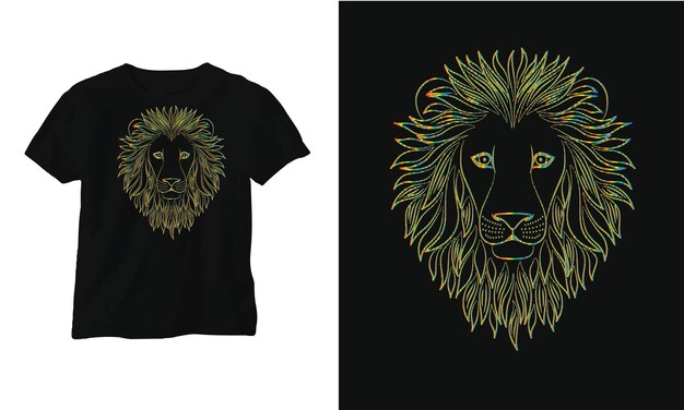 Lion vector tshirt design