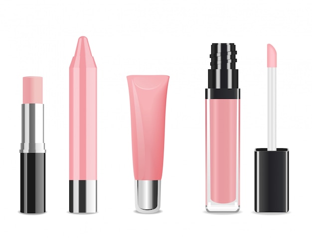 Vector lip gloss set