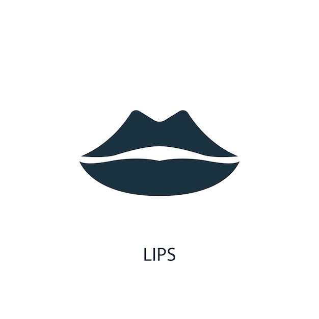 lips creative icon. Simple element illustration. lips concept symbol design from Beauty collection. Can be used for web and mobile.