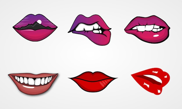 Lips Vector Illustration Pack