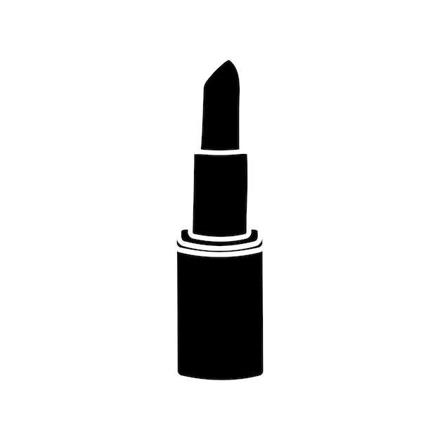 Lipstick icon silhouette Decorative cosmetics and makeup Logo or emblem