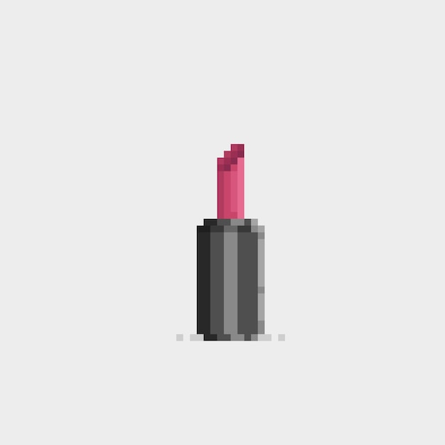 lipstick in pixel art style