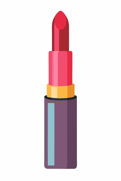 Vector lipstick vector on white background