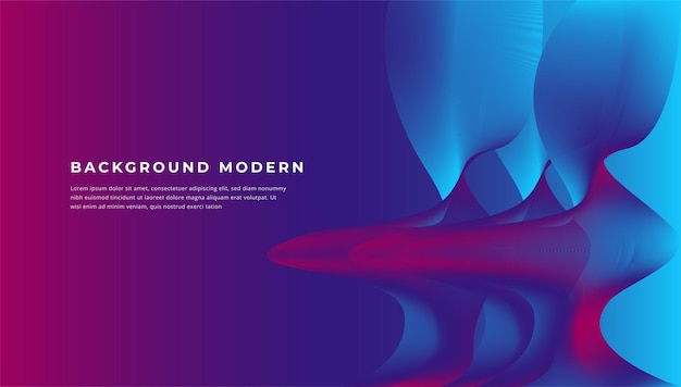 Liquid abstract background with blue and gradient element